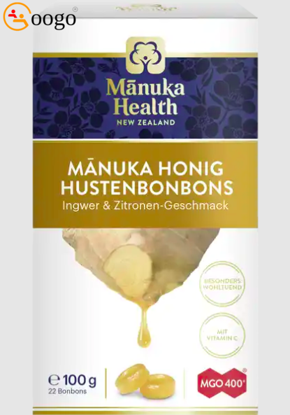 Manuka Honey Cough Drops MGO 400 Ginger & Lemon Flavor